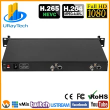 1U Rack HEVC H.265 HD 3g SDI к IP HD видео кодировщик IPTV 2 канала прямой поток RTMP RTMPS кодировщик SDI к H.264 H.265