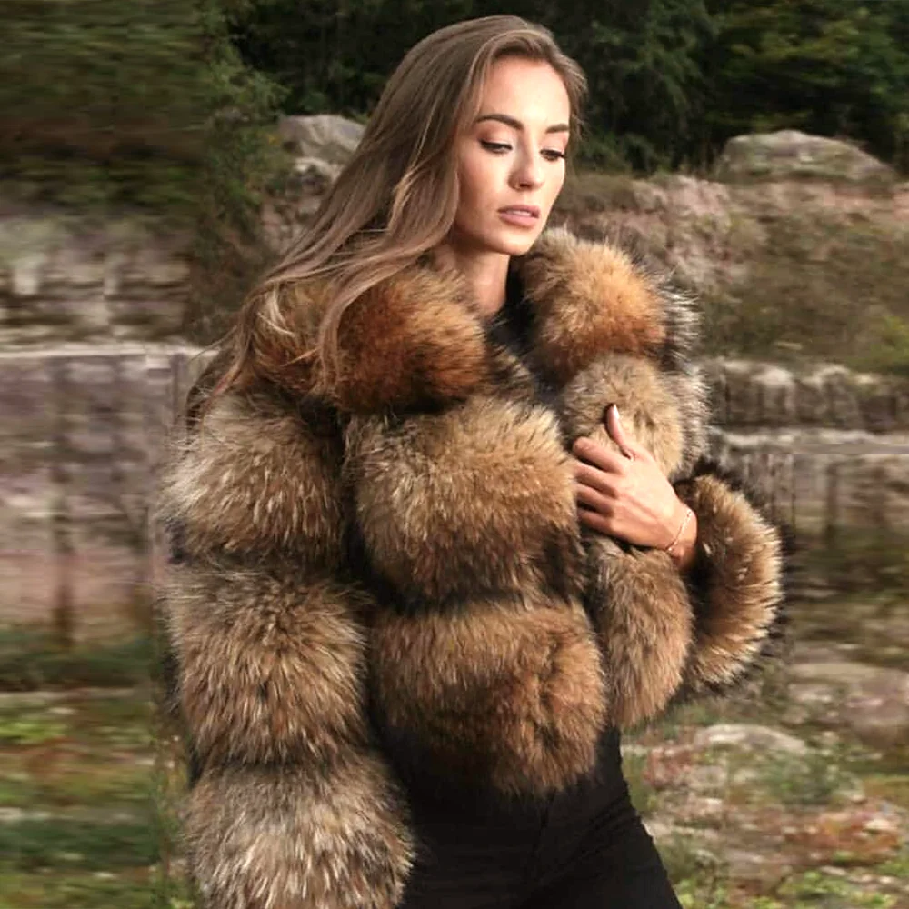 Maomaokong2021 new leather coat 100% natural fur coat female winter warm leather fox fur coat high quality fur vest