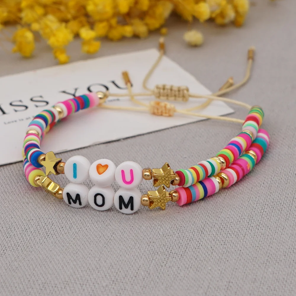 Shinus Bracelet For Women 2022 Boho Summer Bracelets Polymer Clay