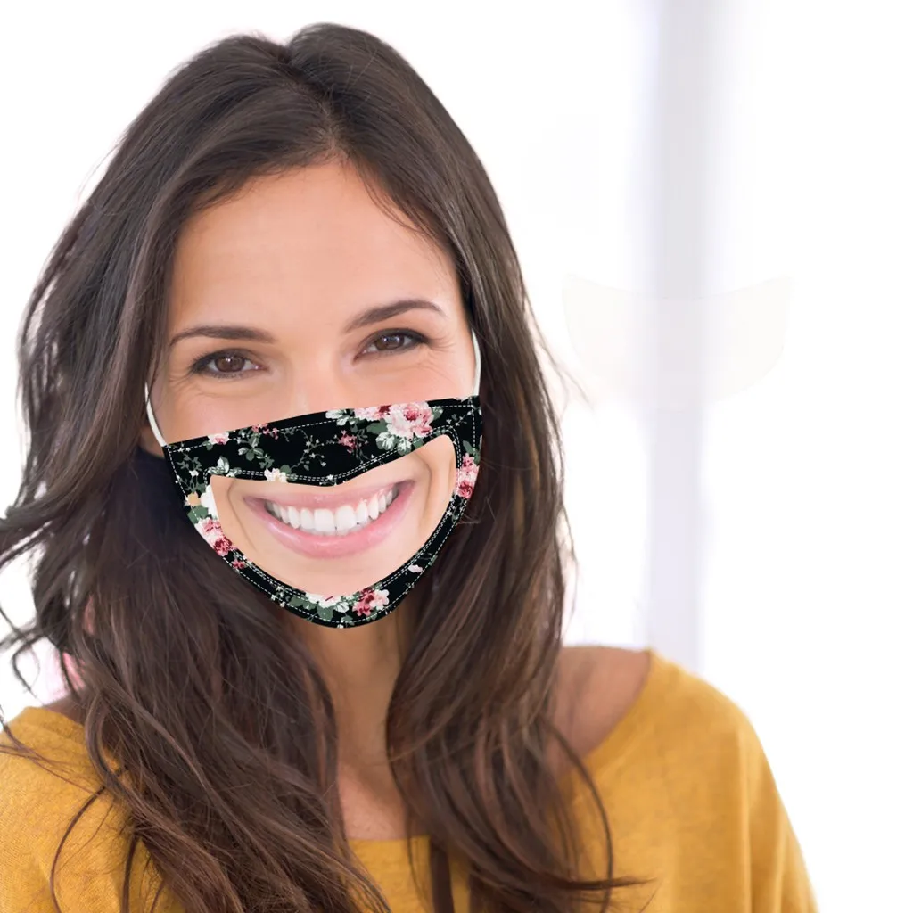 Mask With Clear Window Visible Expression Face Cover For Deaf Transparent screen Mouth Coverssion Lips | Аксессуары для одежды