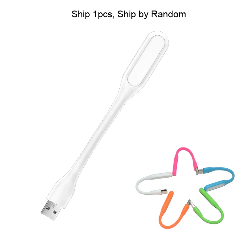 XM USB Мини USB светодиодный светильник-книга, светильник для чтения, гибкая USB лампа, настольная лампа для ПК, ноутбука, Дополнительный внешний аккумулятор, лампа для чтения для детей и студентов - Испускаемый цвет: XM USB