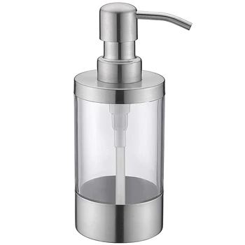 

Promotion! Countertop Soap Dispensers Lotion Clear Bottle with Rust Proof Stainless Steel Pump, Lotion/Soap Dispenser for Kitche