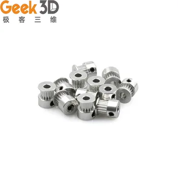 

3D Printer Parts GT2 Pulley 20teeth Bore 5mm/8mm Timing Alumium Pulley Fit for GT2-6mm Open Synchronous Timing Belt 20Teeth 20T