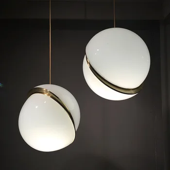 

Lámpara de luz colgante minimalista moderna, decoración de techo nórdico, lámpara de bola de cristal para sala de estar,