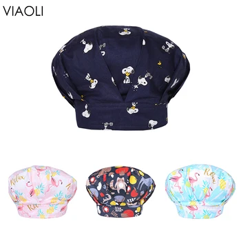 

Breathable cotton adjustable pet hospital surgical cap ladies men nurse cap beauty pharmacy hat high quality surgery hat navy