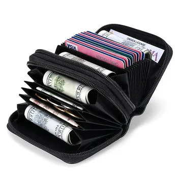 

Genuine leather women's wallet 2020 for cards double layer man card holder wallet business/id/bank/credit card holder for men