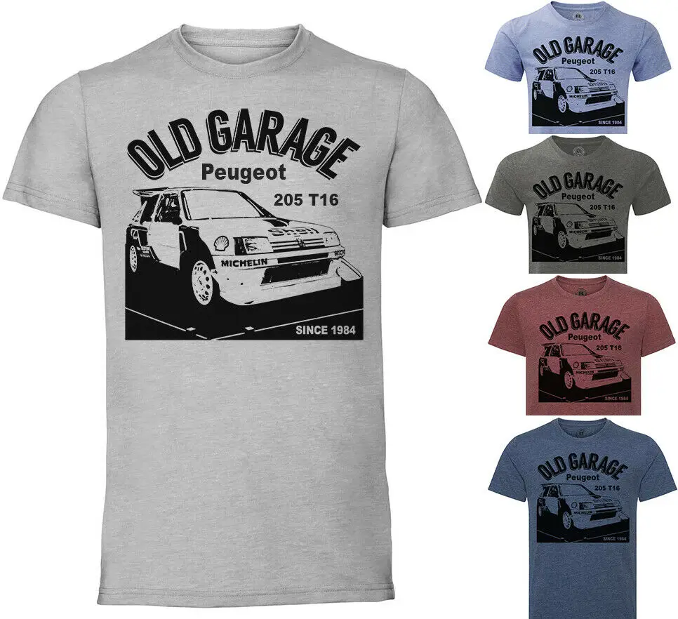 

Peugeot 205 T16 T-shirt Maglietta Camiseta Oldtimer Classic Retro Car Rally WRC