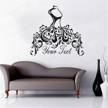 

Tailor Shop wall decal Fashion Clothes Women decoration sewing Shop wall sticker Custom personalized removable HJ343