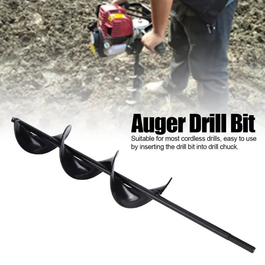 Garden Auger Drill Bit Tool Spiral Hole Digger Ground drill Earth drill
