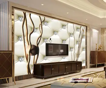 

CJSIR Custom Wallpaper Mural 3D Art Tree Branches Soft Pack TV Background Wall Murals 3d Wallpaper Papier Peint Mural 3d Decor