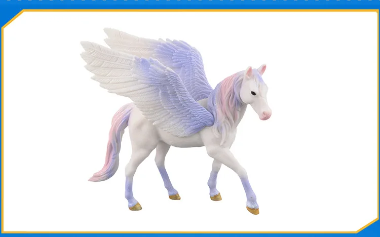 Новая игрушечная кукла Пегас, модель мини-животного, единорог, летающая фигурка лошади, модель диких фигурок, детские игрушки, фигурка