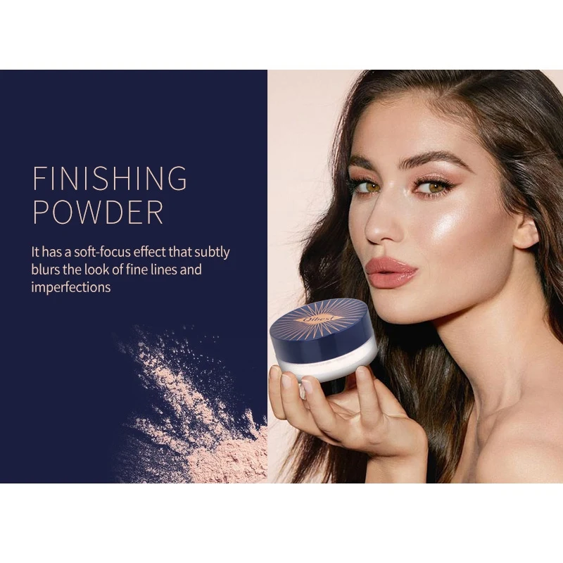 Breathable Smooth Light Loose Powder Makeup Transparent Finishing Powder Waterproof Cosmetic for Facial Foundation