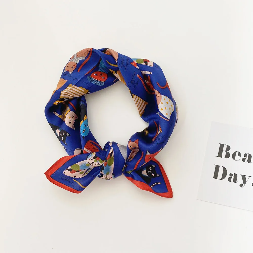 

FreeShip 100% Mulberry Silk (53cmX53cm) New fashion color matching cashew silk scarf simple polka dot square scarf