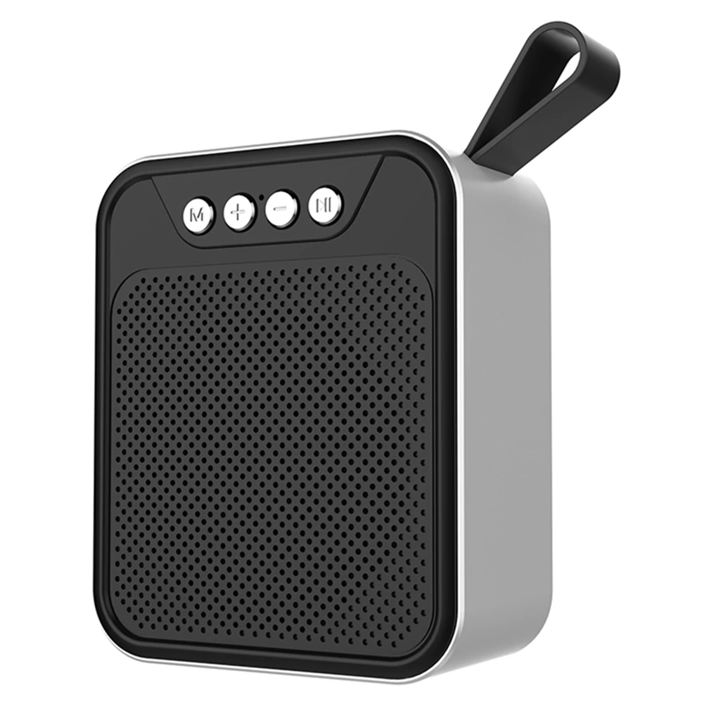 Silvery Bluetooth динамик DSP HD Технология шумоподавления открытый портативный мини сабвуфер поддерживает громкую связь вызова GK8899 - Цвет: Silvery