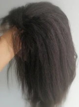 Funky chica Yaki brasileño T parte peluca con malla frontal 150% de densidad recto rizado peluca con malla frontal negro mujeres Remy pelucas de cabello humano