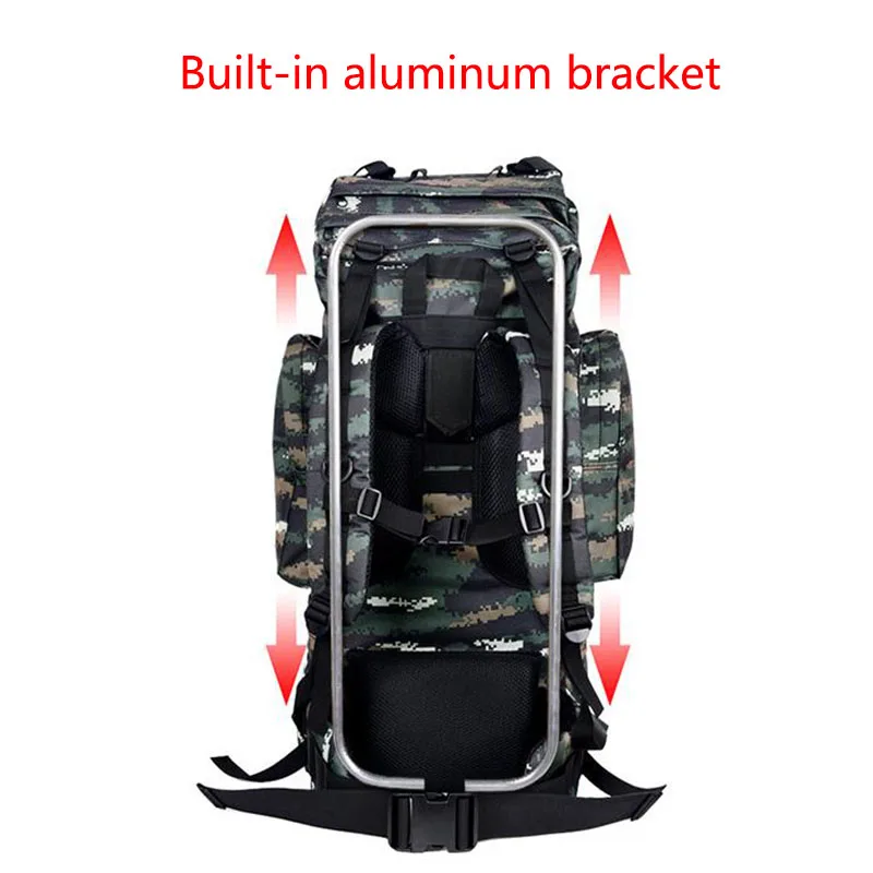 Открытый 100л большой емкости тактический военный альпинистский рюкзак Водонепроницаемый Путешествия Спорт Туризм треккинг Кемпинг нейлоновые сумки