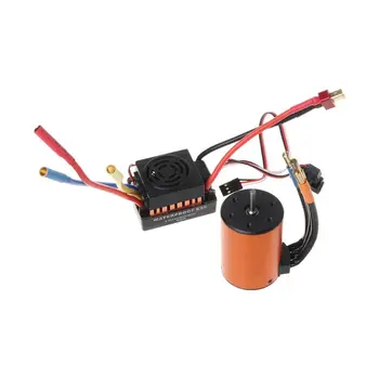 

3900KV Brushless Motor 60A ESC Set 1/10 RC Waterproof 3650 Car Boat Accessories