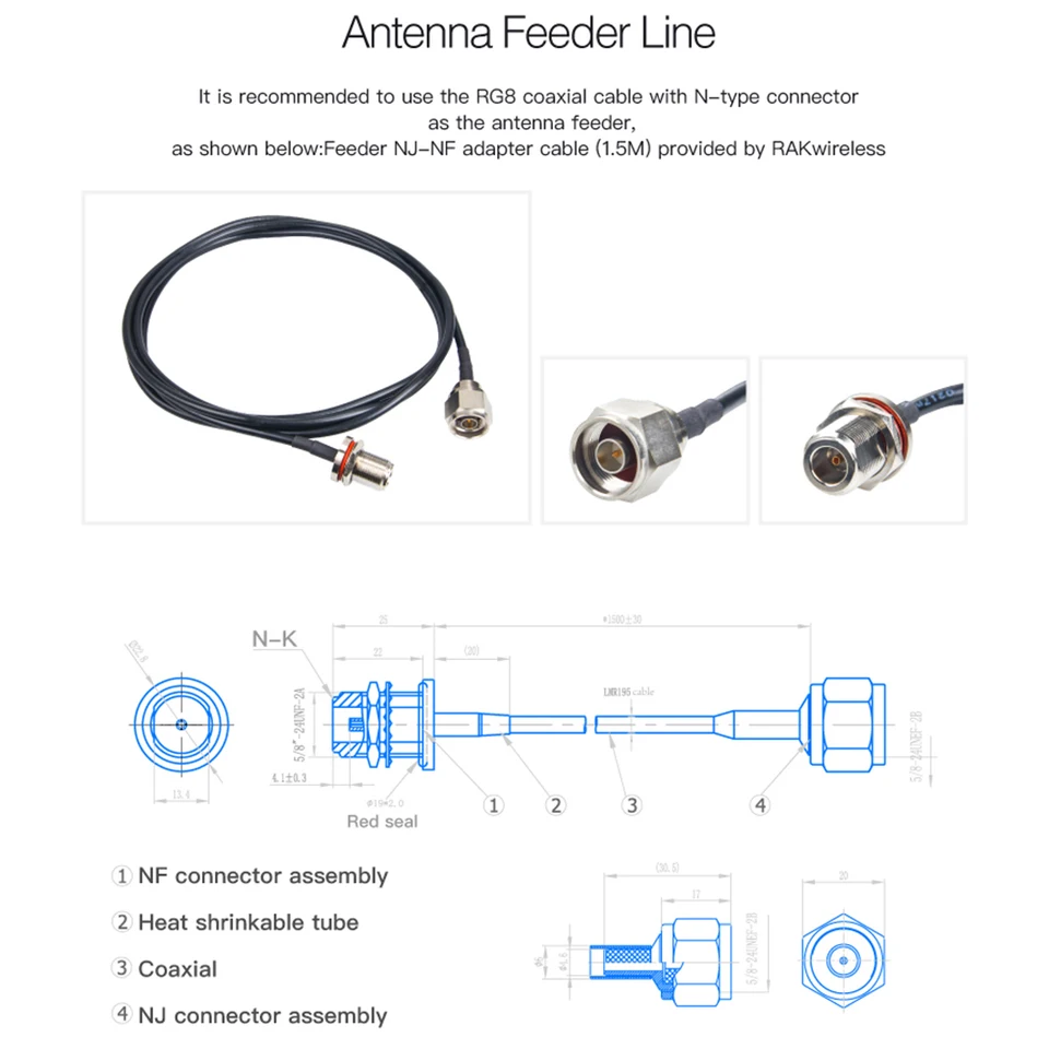 Image result for RAK Antenna Feeder Line