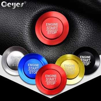

Ceyes Car Styling For Jeep Renegade Compass Wrangler Auto Engine Ignition Start Stop Button Ring Covers Case Sticker Accessories