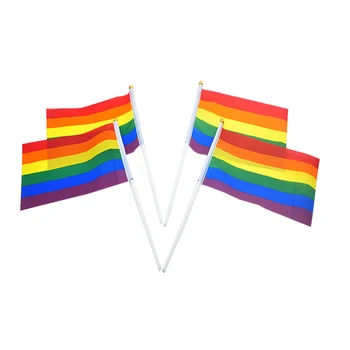 

Gay Small Rainbow Flag American Lesbian Useful Procession Meet Gay Pride Flags Banderas Decorativas Tela Pansexual Flag QEA60QZ