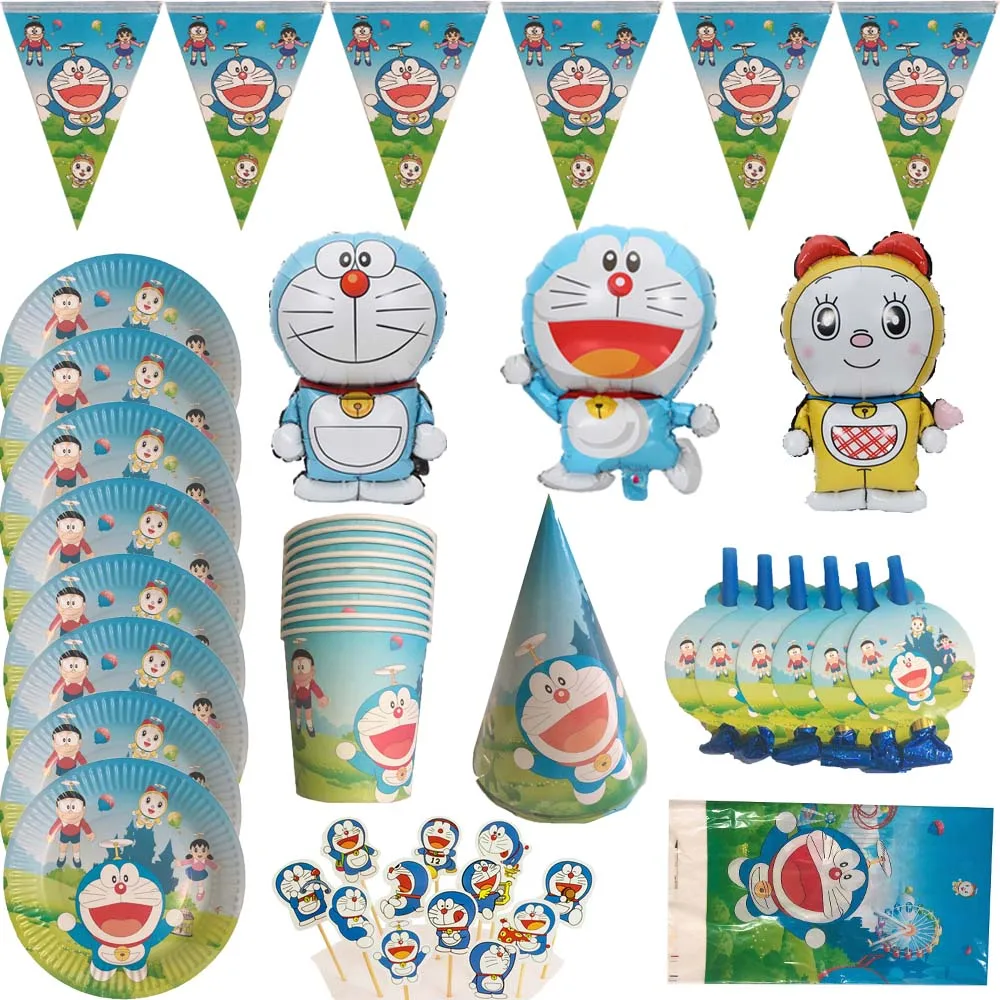 Мультяшное Аниме Doraemon украшение для темативечерние столовая посуда головной
