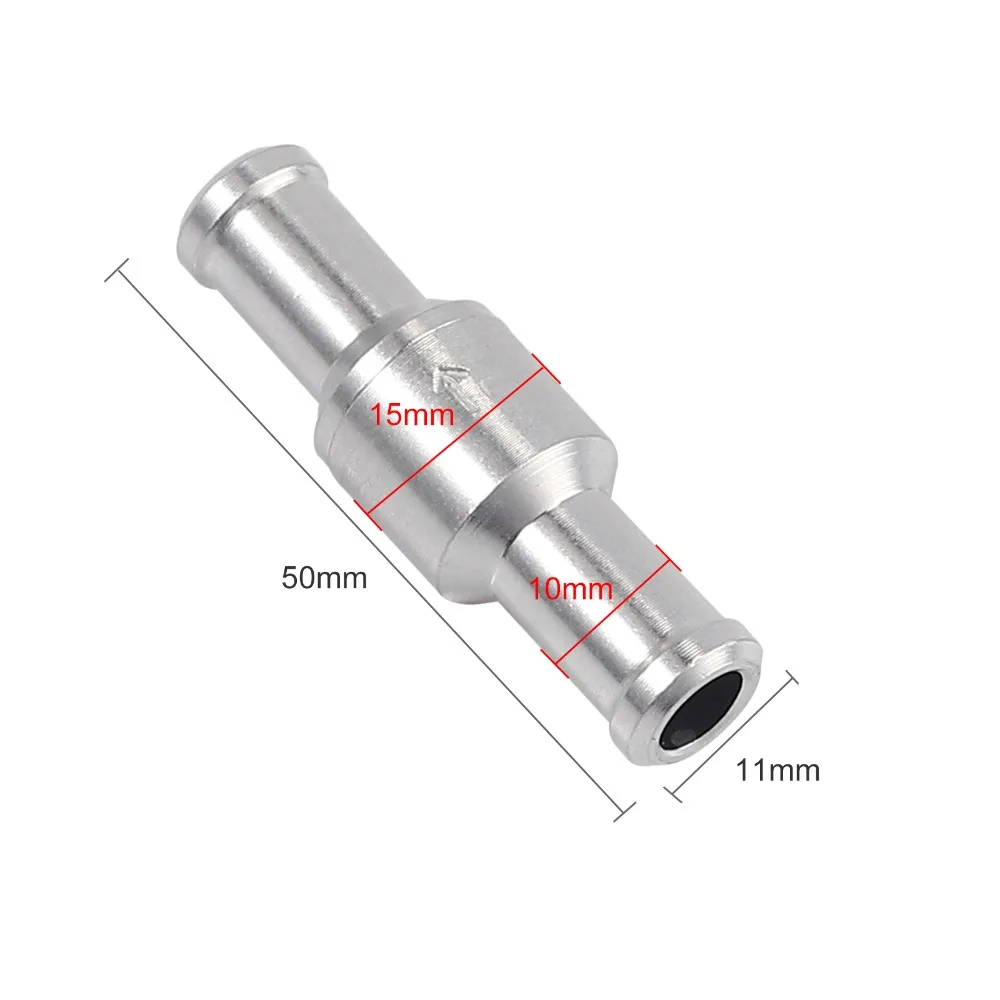 Justech односторонний топливный обратный клапан 6 мм/8 мм/10 мм/12 мм бензин и дизельное масло для лодки караван RV автомобильные аксессуары
