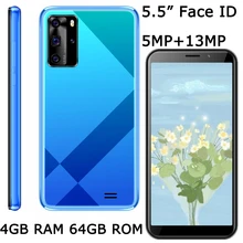 9X Ursprüngliche Globale Version 5MP + 13MP 4G RAM 64G ROM Vorne/Zurück Kamera Wifi Handys smartphones Gesicht ID 5.5