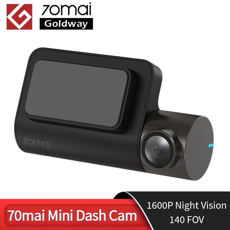  350₽Kод : newsmail350 70mai мини Dash Cam Wifi Видеорегистраторы для автомобилей тире Камера 1600P