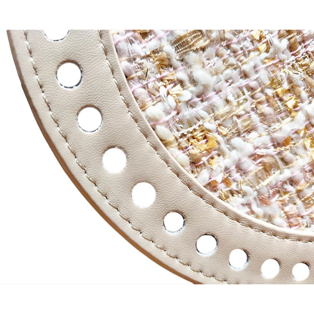 Round Design Crochet Bag Bottom Shaper Cushion Pad Insert Base for Purse Making Round Design Crochet Bag Bottom Shaper Cushion Pad Insert Base for Purse Making