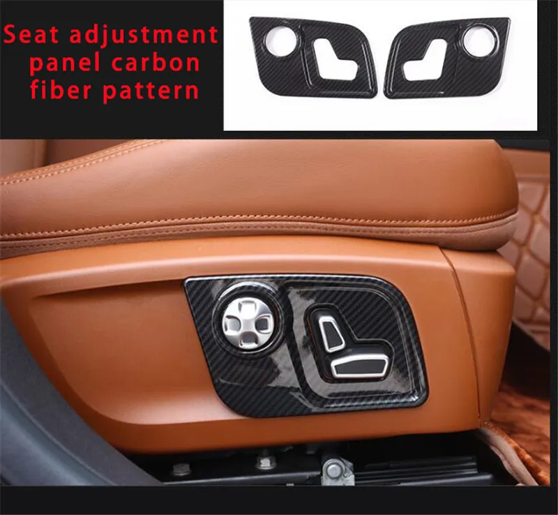Для Maserati levante сиденье из углеродного волокна панель регулировки литья отделка 2 шт