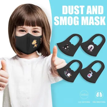 

1PC 2-8 Years Kids Baby PM 2.5 Face Mask Reusable Dustproof Pollution Proof Mouth-muffle Children Outdoor Masks Respirator