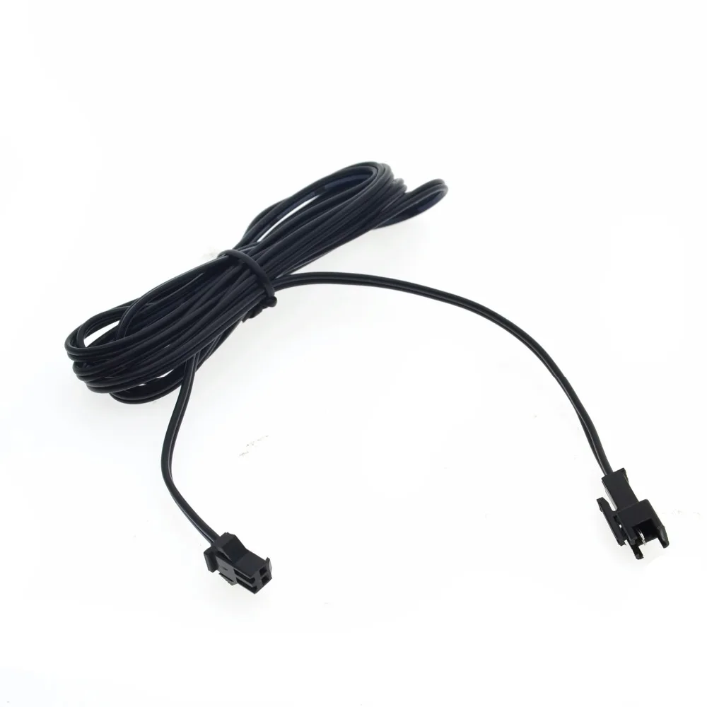 EL Wire Удлинительный кабель штекер к гнезду разъем для EL, неон свет удлинитель провода 1 м 2 м 3 м 4 м 5 м на выбор