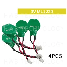 4 шт./для нового vira ML1220 ML1220 3 в перезаряжаемый 2 PIN биос запасной КМОП аккумулятор RTC