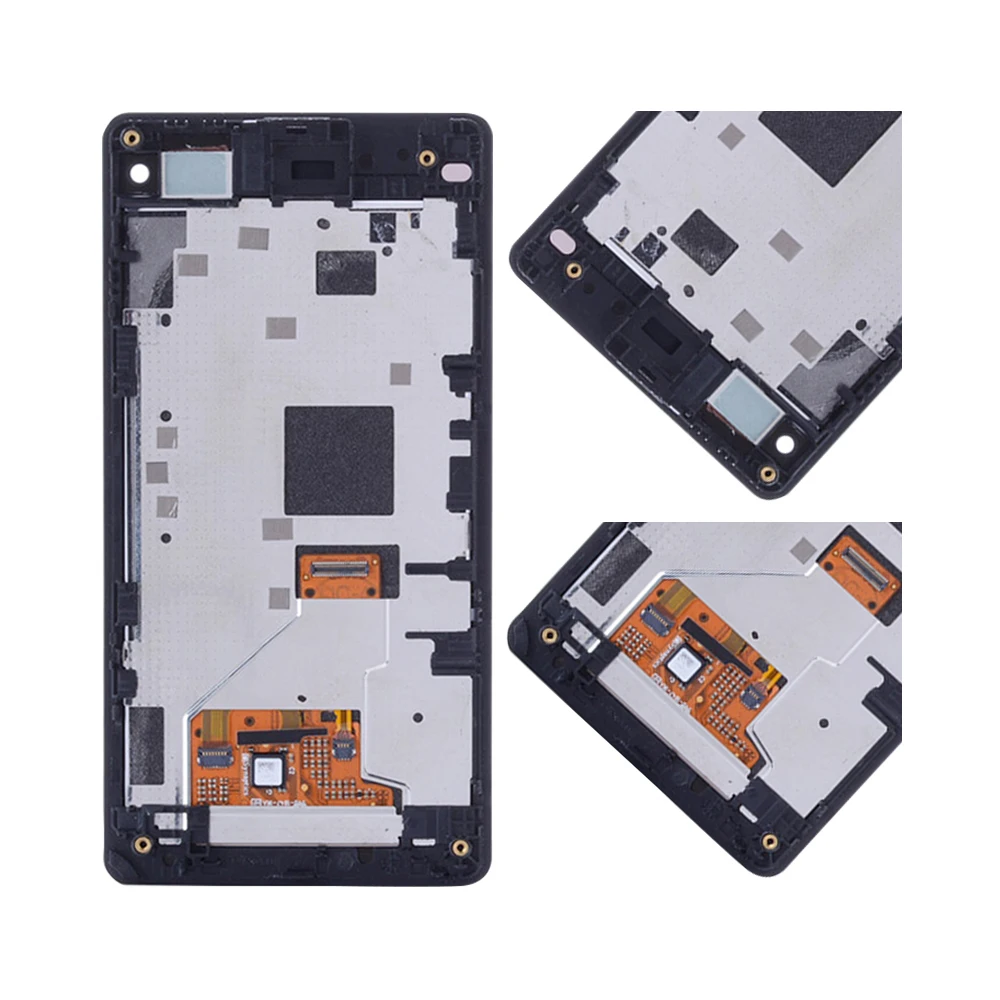 4," для sony Xperia Z1 Compact lcd кодирующий преобразователь сенсорного экрана в сборе для sony Z1 Mini дисплей с рамкой Замена D5503