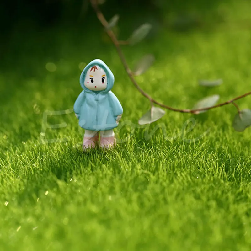 Artificielle Grass Lawn Moss Miniature Craft Pot Fee Dollhouse Bricolage 15x15cm 30x30cm