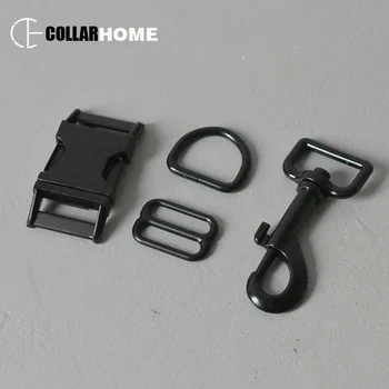 

10 sets metal buckle 1 inch 25 mm clip hook D rings for knapsack dog pet collar leash straps DIY accessories seat belt buckles