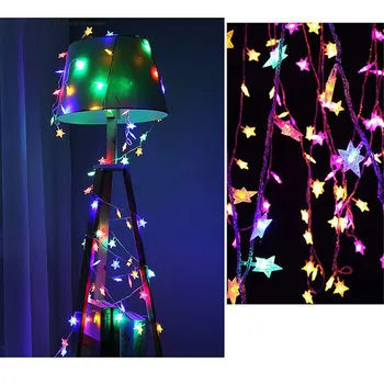 

New Hot 3/10M LED Star String Lights Fairy Light Christmas Wedding Party Decor Battery Operated SMD66