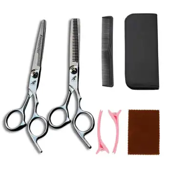 

6.0 inch hairdressing scissors flat shear thinning shear set