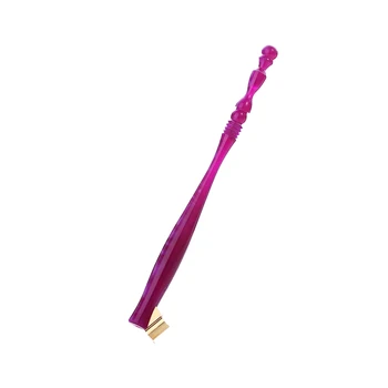 

Glass Professional Hand Drawing Pen Wolf Hair Tip Brushes Detailing Painting Drawing Brushes(Purple)