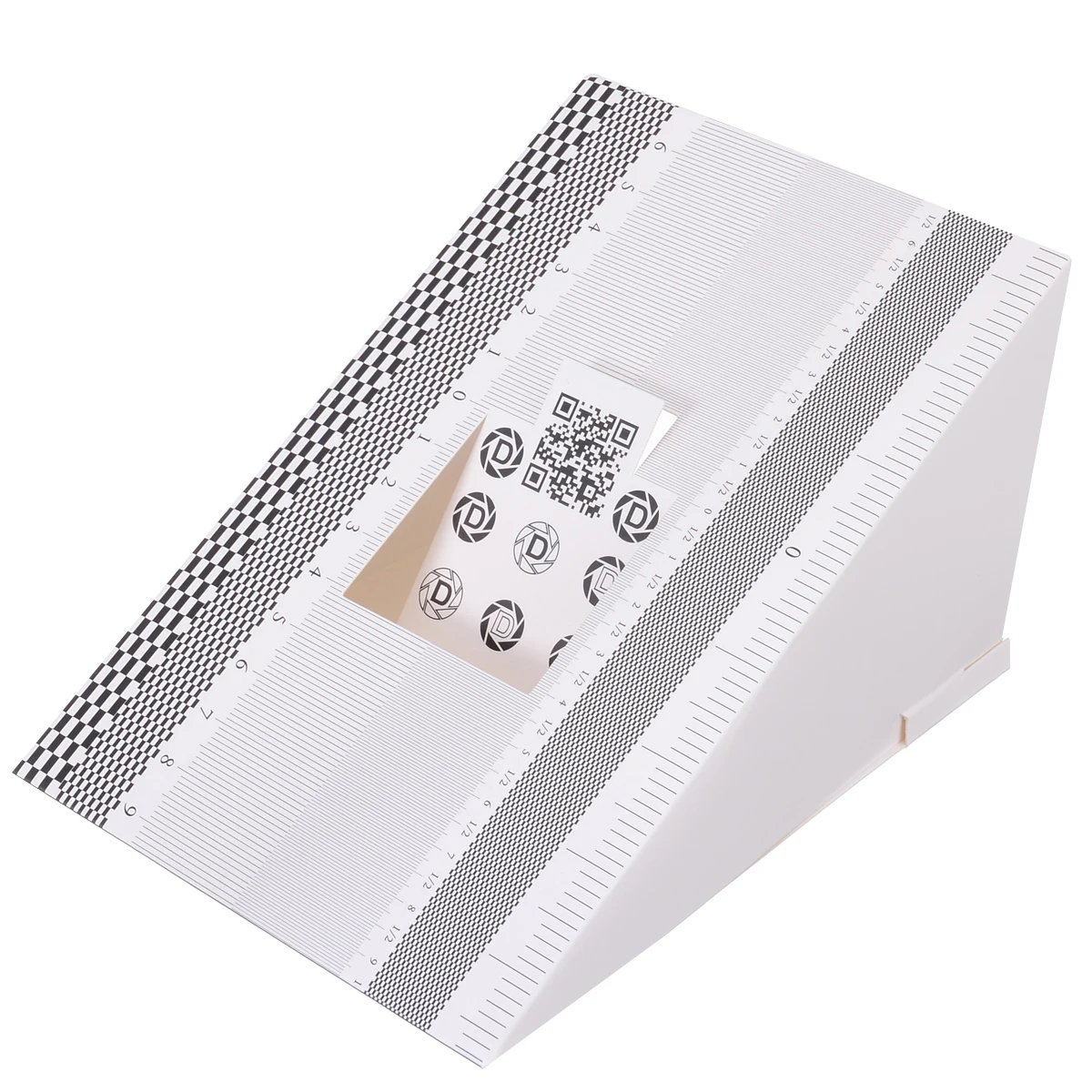 Mayitr 1pc Folding Card Lens Focus Testing Tool Professional Calibration Alignment AF Micro Adjustment Ruler Chart