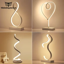 Современная креативная настольная лампа, скандинавские светодиодные настольные лампы для спальни, прикроватные лампы для чтения, настольные лампы для гостиной, Lampara De Mesa