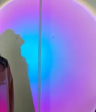 Atmosphere Led Night Light Rainbow Sunset Projector Lamp for Home Coffe shop Background