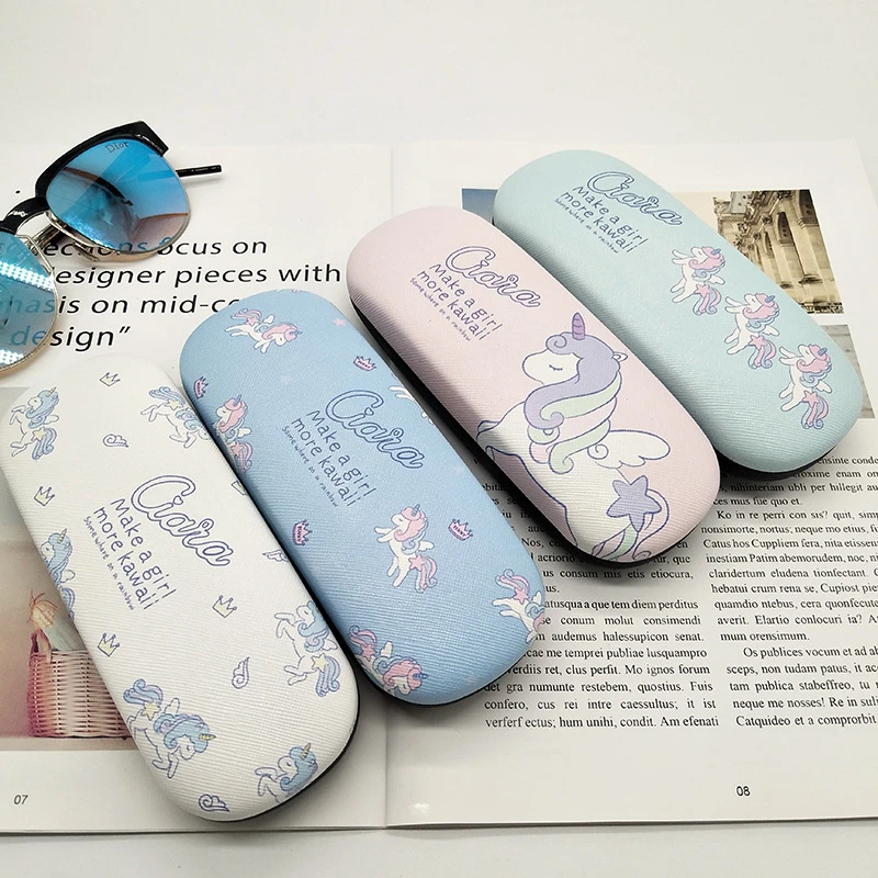 1pc ファッション韓国スタイルポータブルハード金属メガネボックス手紙プリント眼鏡ケースポータブルメガネかわいい Gir アクセサリー Aliexpress Apparel Accessories