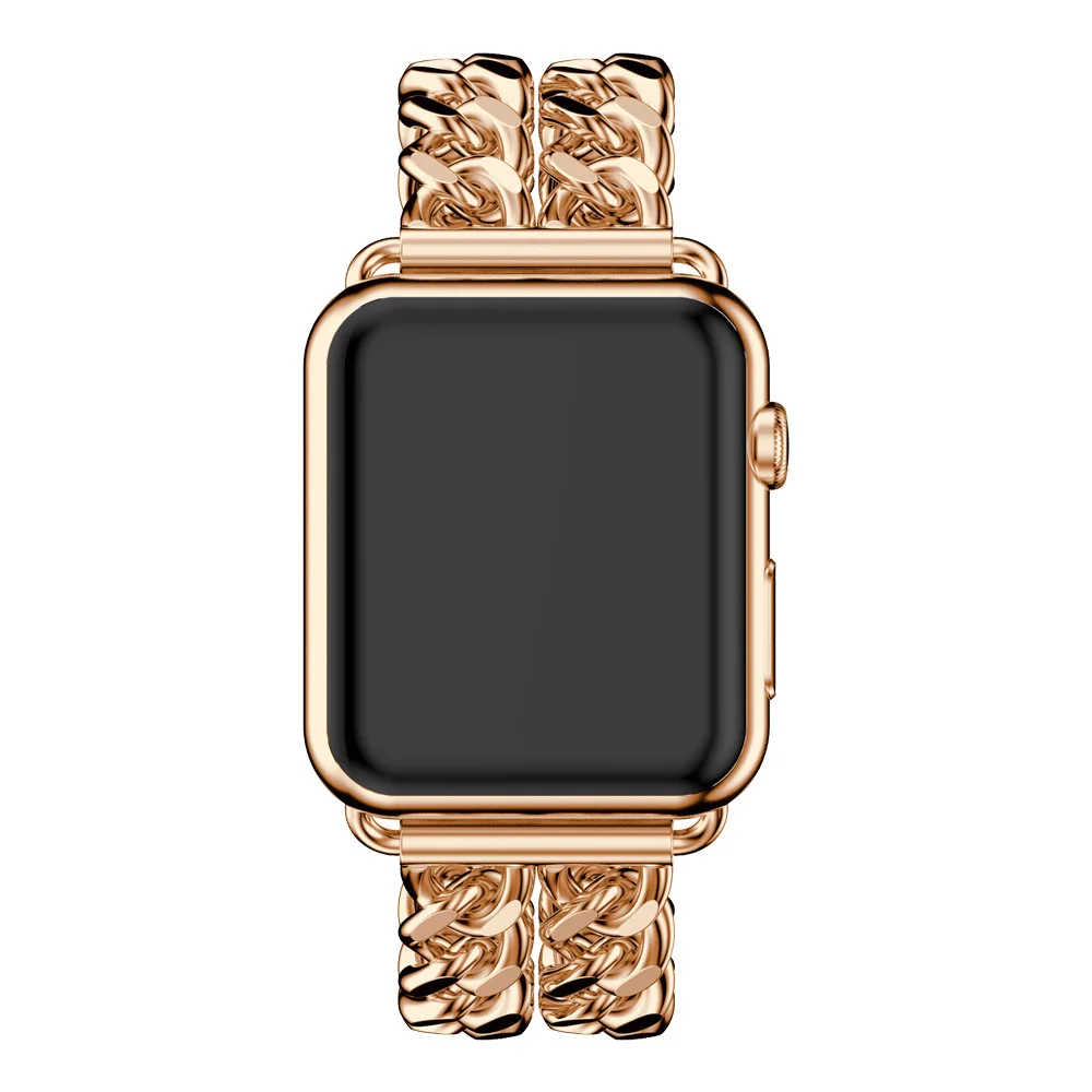 Rose gold Correa совместим с apple watch, apple watch 5, 4, 3, ремешок 42 мм, 40 мм, 44 мм для iwatch, ремешок 38 мм, ремешок для часов, браслет cinturino - Цвет ремешка: Rose gold