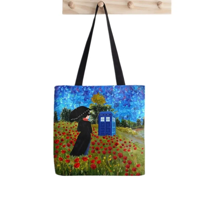 2021 Shopper Mary Poppins Tote Bag Printed Tote Bag women Harajuku shopper handbag girl Shoulder shopping bag Lady Canvas Bag