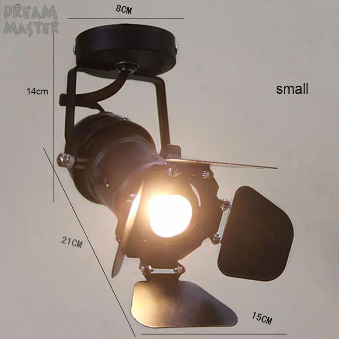 Промышленный затемнения светодиодные потолочные светильники 5 Вт театральное освещение с 4-лист двери Винтаж мерцающий потолочный прожекторы для магазина домашних