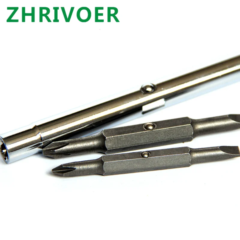 Multifunctional hardware tool dual-purpose screwdriver set with crosshead and slotted screwdriver for maintenance