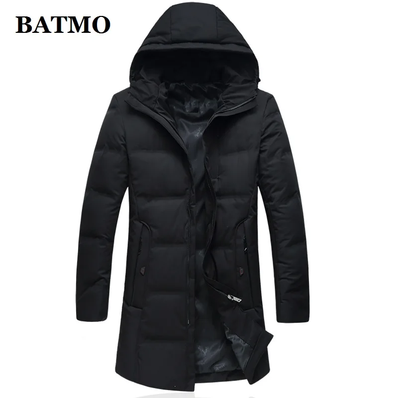 BATMO Новое поступление зимние высококачественные куртки с капюшоном на 90% белом утином пуху мужские зимние теплые пальто Большие размеры 8808