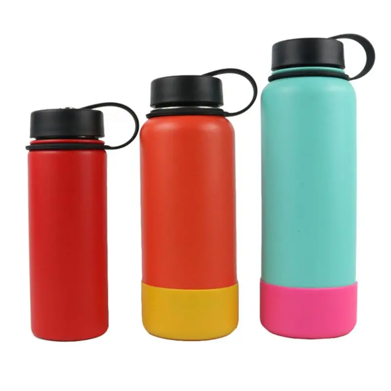 Bottles Bottom Cover Silicone Protective Sleeve for 12oz 32oz 64oz Portable Stainless Steel Bottle