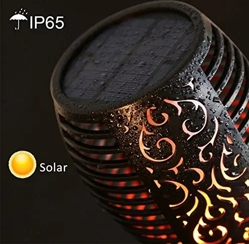 4 шт./компл. 72LED Солнечная пламенная лампа Мерцающая наружная IP65 Водонепроницаемый Пейзаж двора садовый свет Путь освещение факел свет